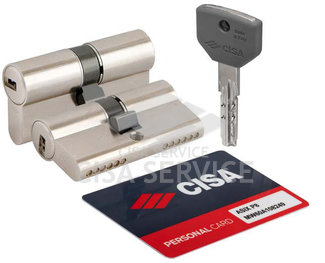 0Q311.18.0.12.C5 Cisa Asix P8 PRO цилиндр 80 (40x40) кл/кл (никель)